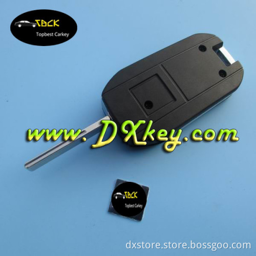 Hot-sale 2 button car key covers for Peugeot key flip covers peugeot